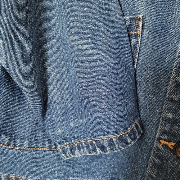 Vintage Denim Mom Chore Coat | size 16 - Picture 4 of 5